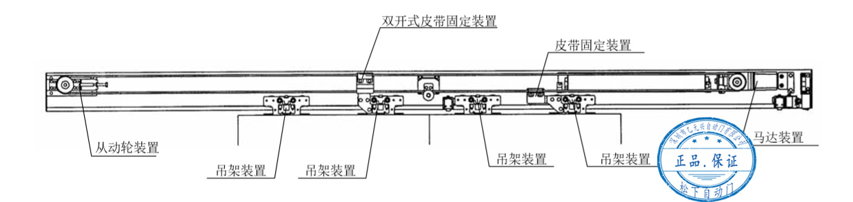 雙開自動門皮帶安裝結(jié)構(gòu) 雙開自動門皮帶安裝結(jié)構(gòu)